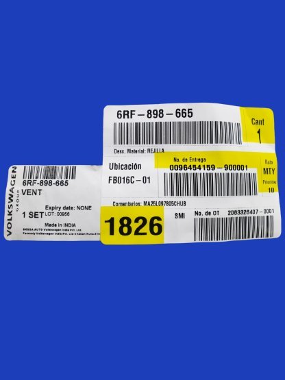 Rejilla Defensa Delantera Derecha Vw Vento Polo 2014-2019 Original - Imagen 6