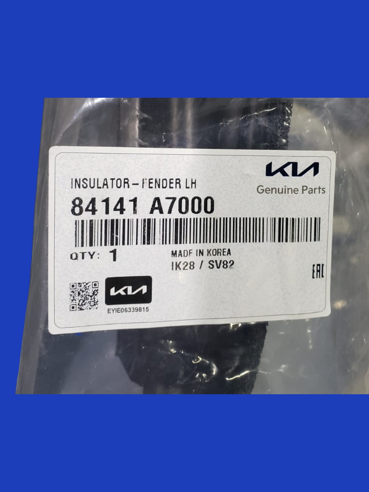 Aislante Salpicadera Izquierda Kia Forte 2014-2018 Original 84141 A7000 - Imagen 4