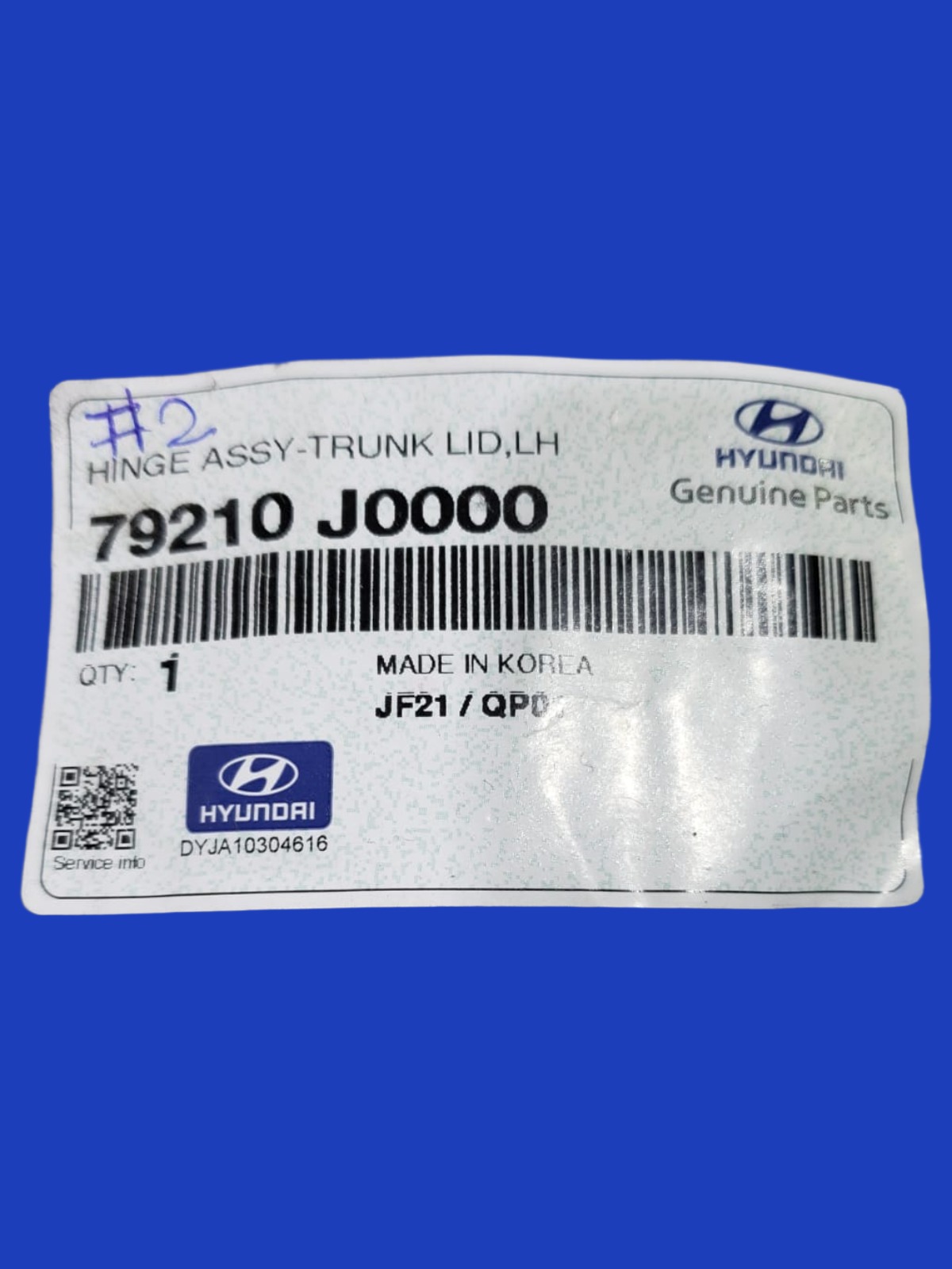 Bisagra Cajuela Izquierda Hyundai Accent Sedan 2018-2022 Original 79210-J0000 - Imagen 7