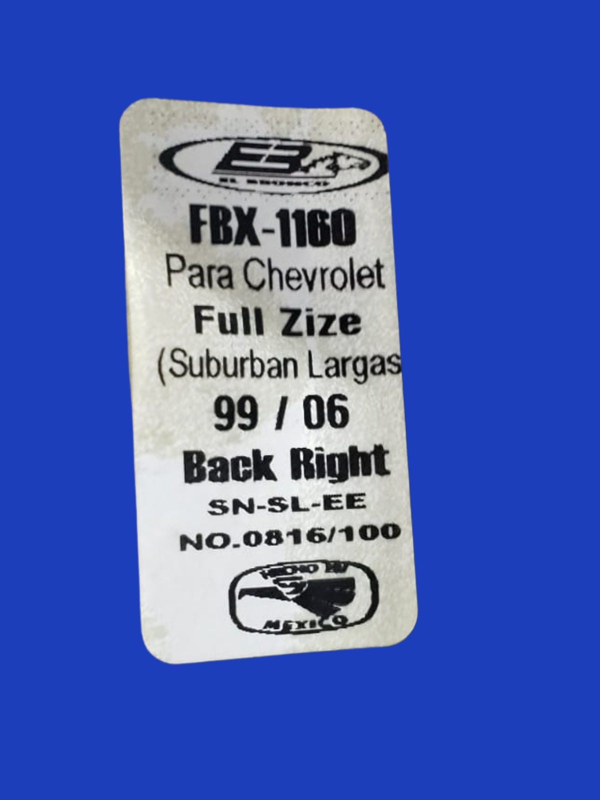 Moldura Cromada Arco Rueda Trasera Derecha Generica Chevrolet Suburban 1999-2006 FBX-1160 - Imagen 4