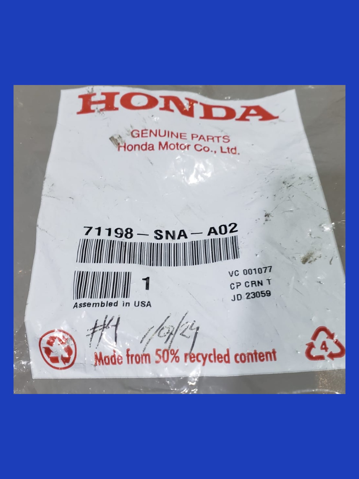 Guia Soporte Fascia Delantera Izquierda Honda Civic Sedan 2006-2011 Original 71198-SNA-A02 - Imagen 4